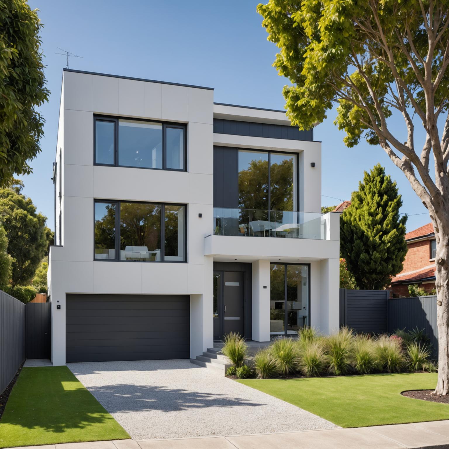 House extension under construction in Melbourne with steel framing and brickwork